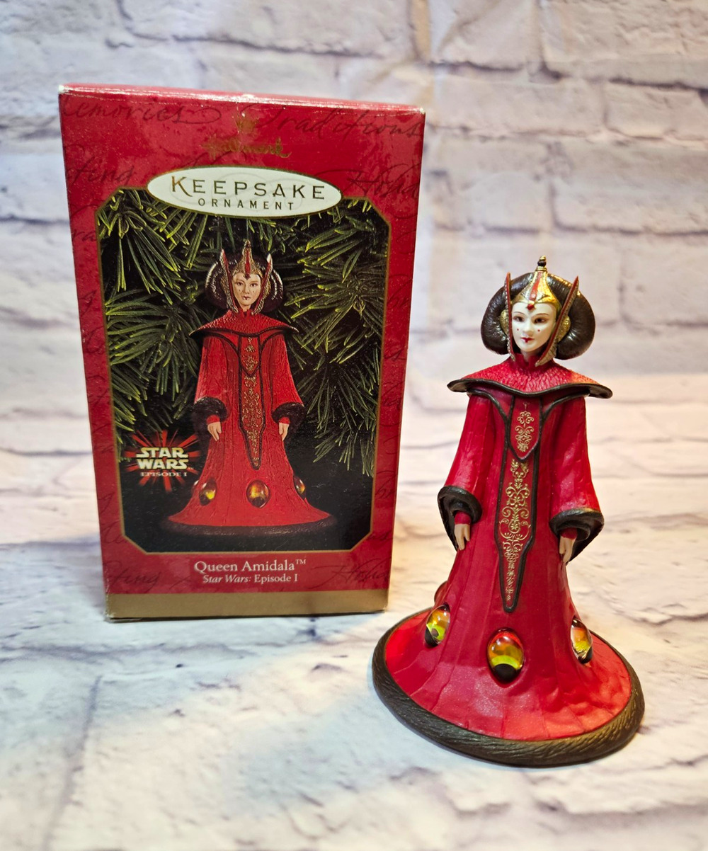 1999 Hallmark Star Wars Episode I Queen Amidala Keepsake Ornament QXI4187 w Box